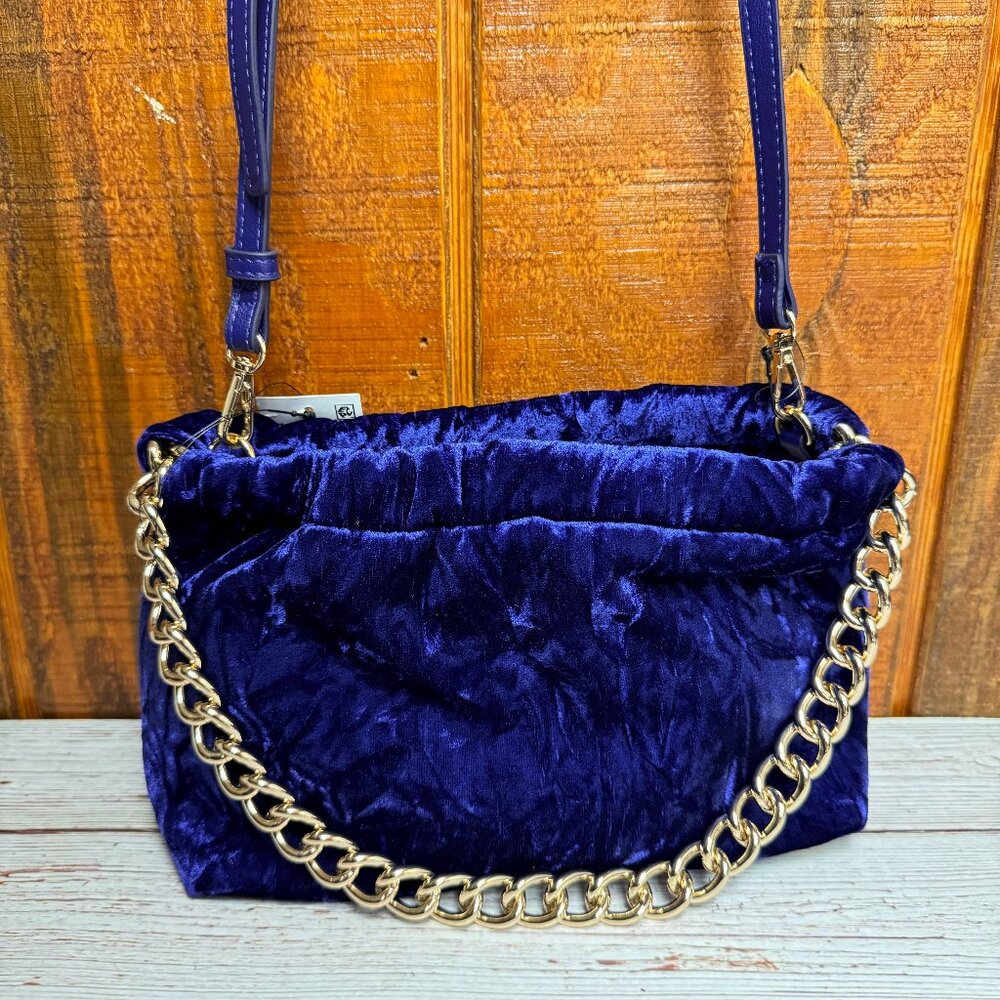 I.N.C. INTERNATIONAL CONCEPTS Rennata Quilted Clutch Crossbody – Sapphire Crush